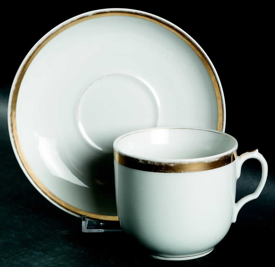 Wedding Ring Oversized Cup & Saucer Set by Haviland-1