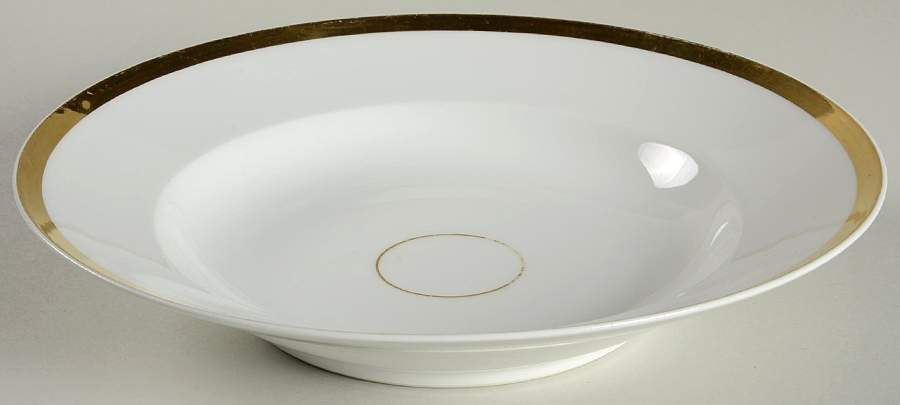 Wedding Ring Large Rim Soup Bowl by Haviland-1