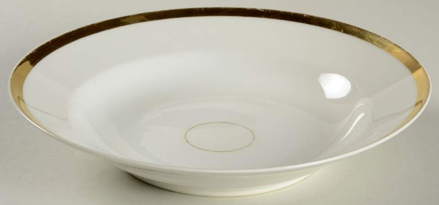 Wedding Ring Rim Soup Bowl by Haviland-1