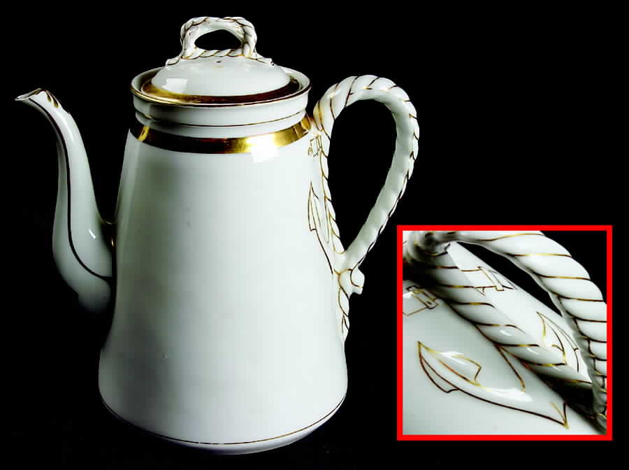 Wedding Ring Coffee Pot & Lid by Haviland-1