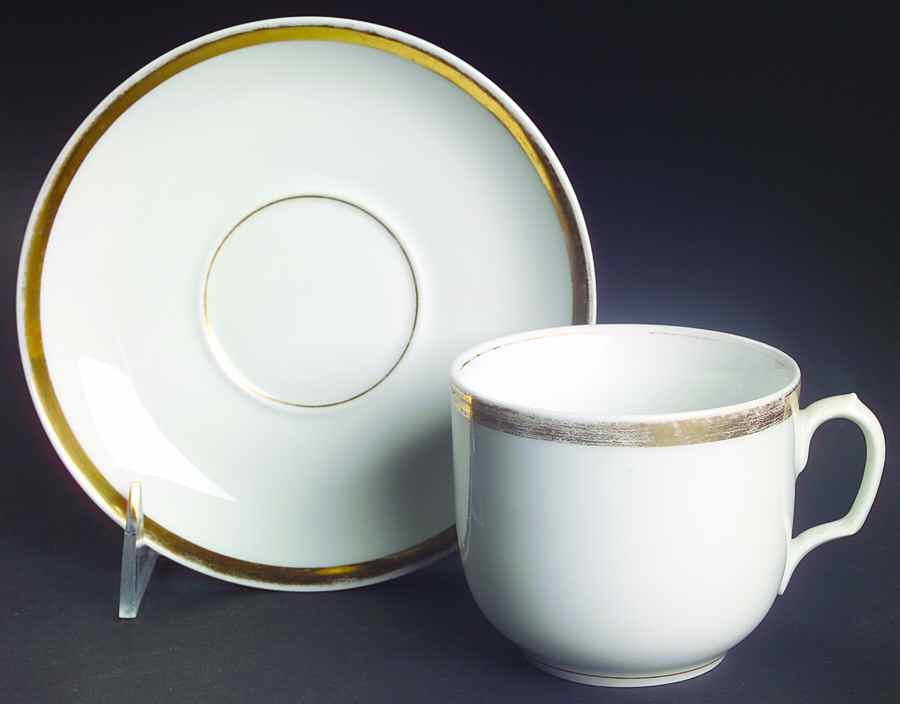 Wedding Ring Flat Cup & Saucer Set by Haviland-1