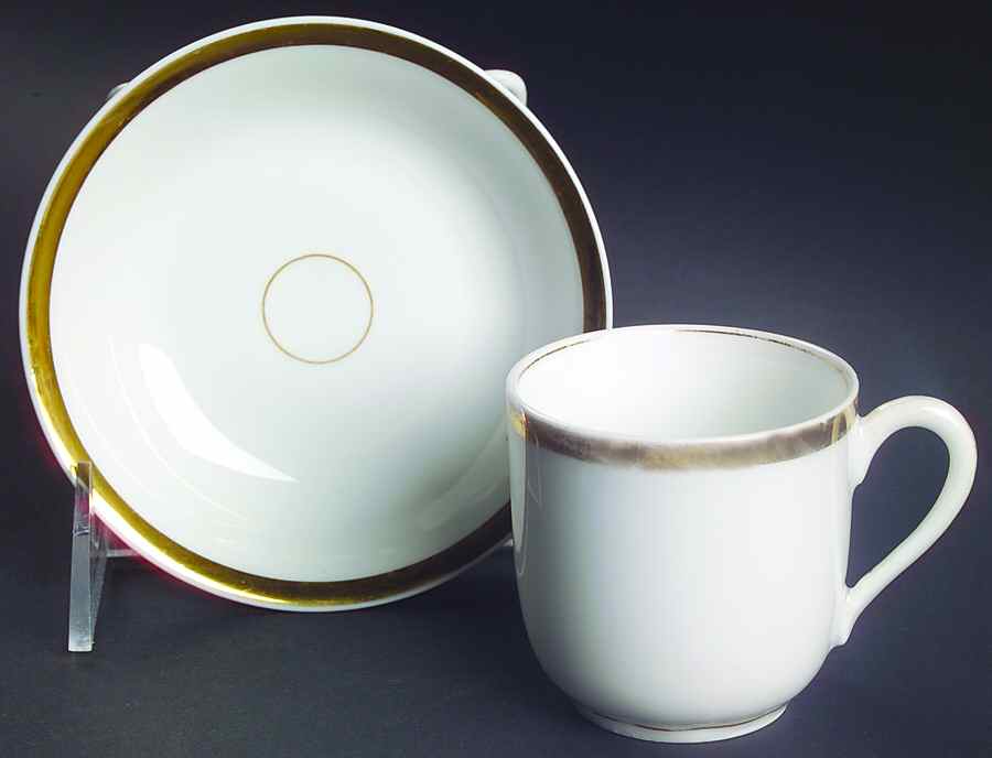 Wedding Ring Flat Demitasse Cup & Saucer Set by Haviland-1