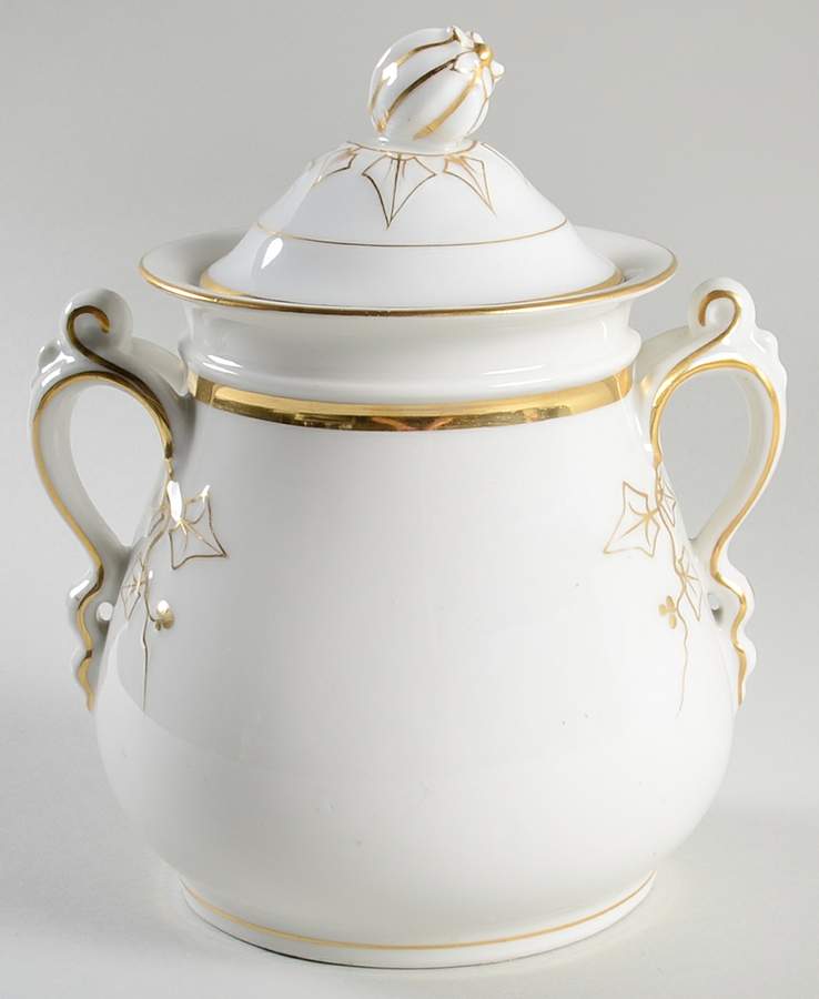 Wedding Ring Sugar Bowl & Lid by Haviland-1