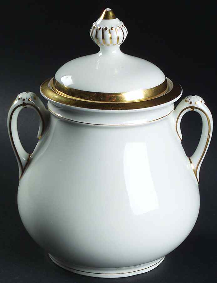 Wedding Ring Sugar Bowl & Lid by Haviland-1