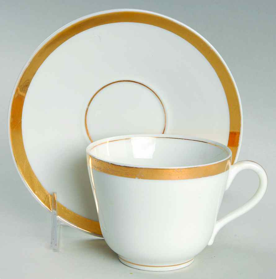 Wedding Ring Flat Cup & Saucer Set by Haviland-1