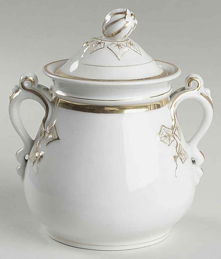 Wedding Ring Sugar Bowl & Lid by Haviland-1