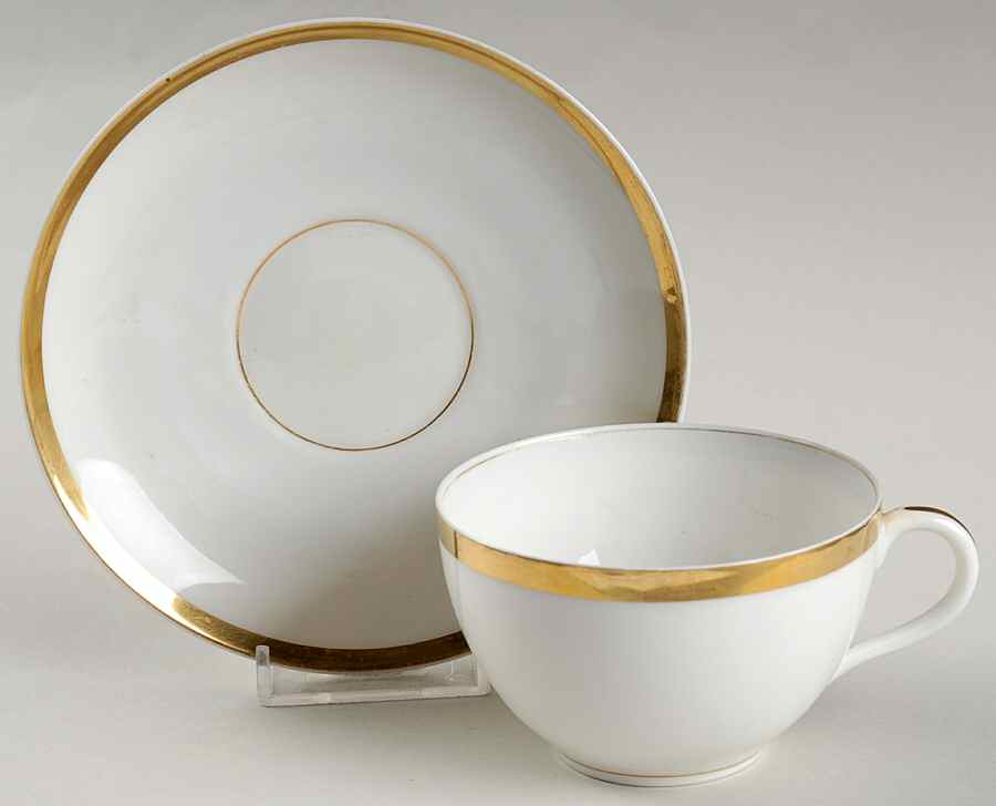 Wedding Ring Flat Cup & Saucer Set by Haviland-1
