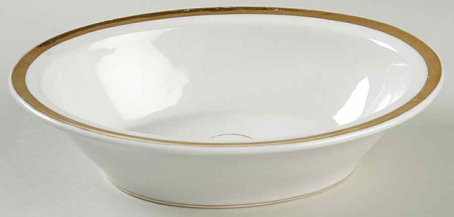 Wedding Ring 9" Oval Vegetable Bowl by Haviland-1