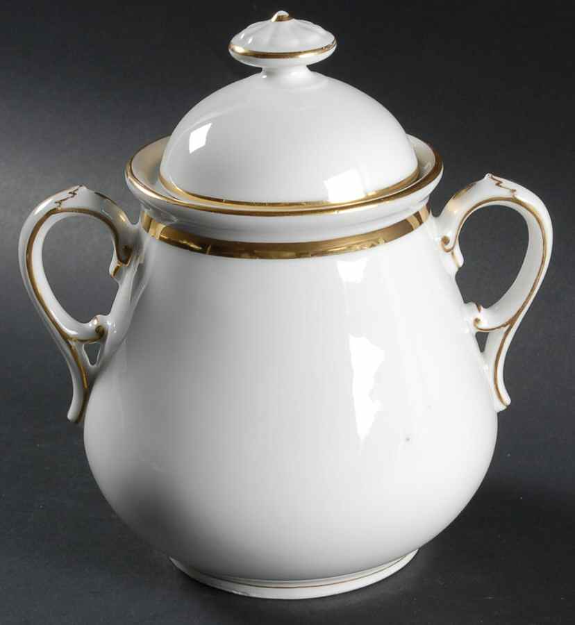 Wedding Ring Sugar Bowl & Lid by Haviland-1