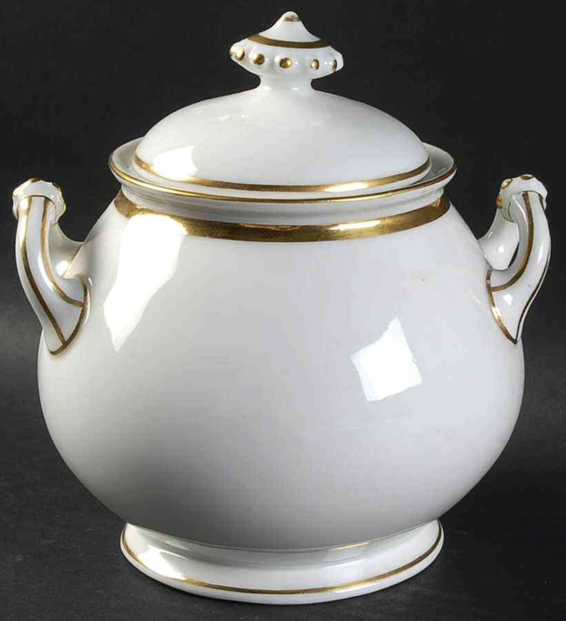 Wedding Ring Sugar Bowl & Lid by Haviland-1