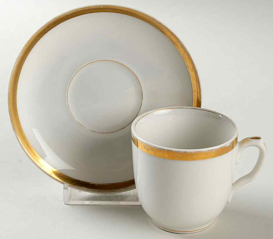 Wedding Ring Flat Demitasse Cup & Saucer Set by Haviland-1