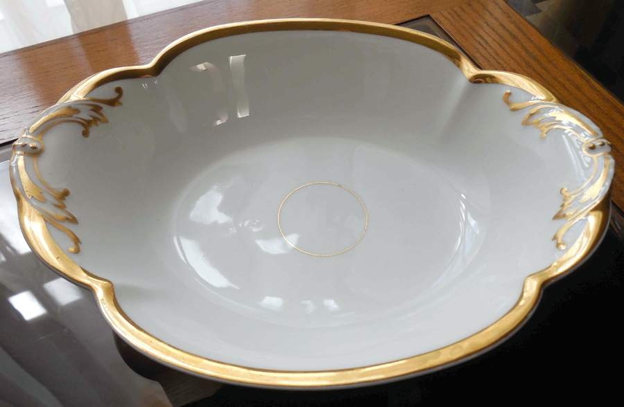 Wedding Ring 9" Oval Vegetable Bowl by Haviland-1
