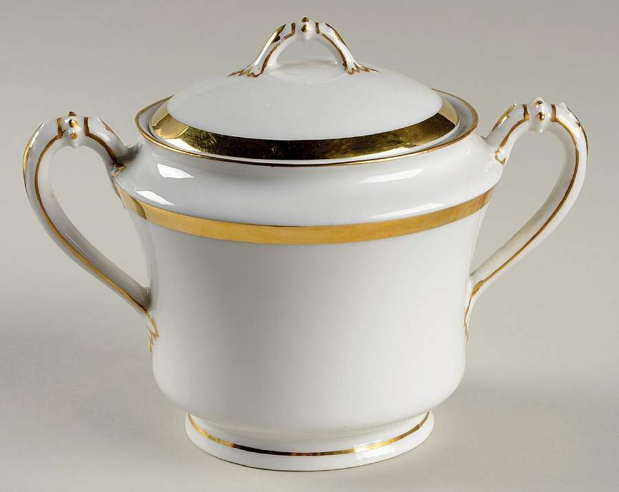 Wedding Ring Sugar Bowl & Lid by Haviland-1
