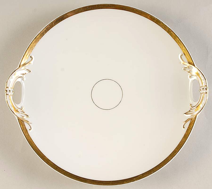Wedding Ring Handled Cake Plate by Haviland-1