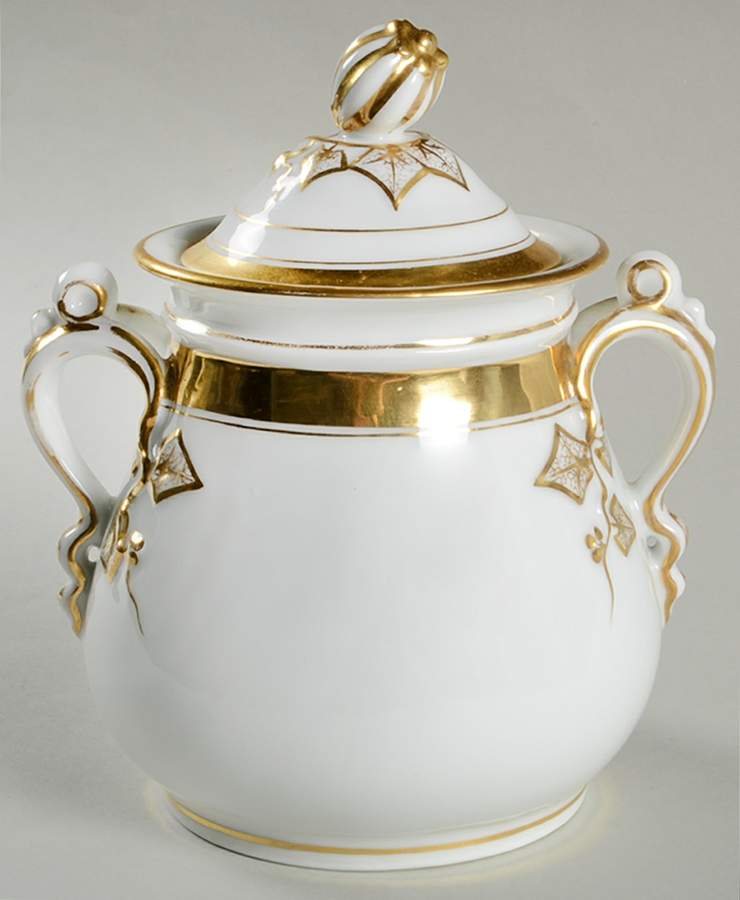 Wedding Ring Sugar Bowl & Lid by Haviland-1