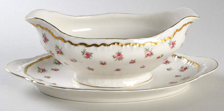 Wilton Gravy Boat with Attached Underplate by Haviland-1