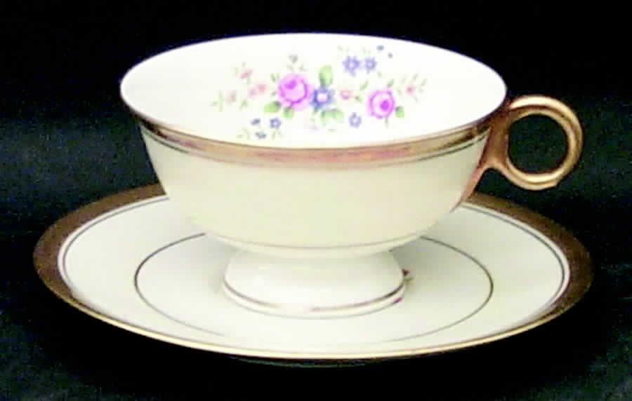 Windsor Footed Cup & Saucer Set by Haviland-1
