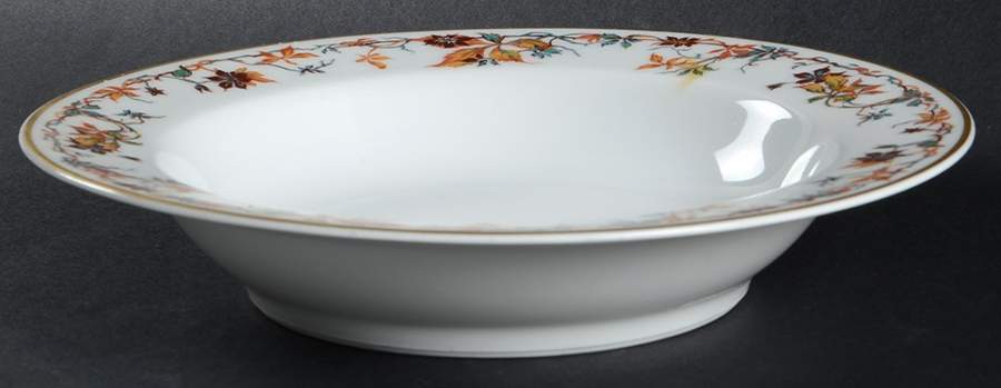 Woodbine Rim Soup Bowl by Haviland-1