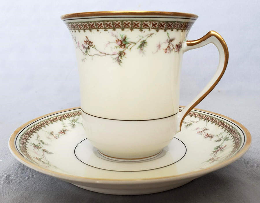 Yale Chocolate Cup & Saucer Set by Haviland-1