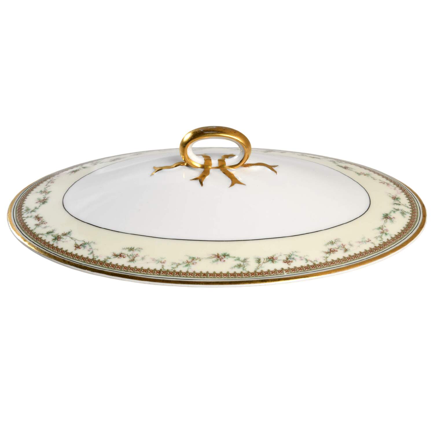 Yale Lid for Oval Vegetable by Haviland-1