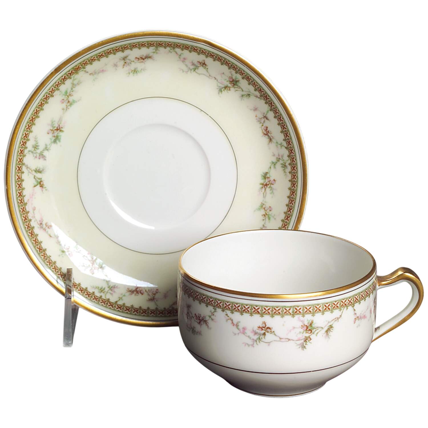Yale Flat Cup & Saucer Set by Haviland-1