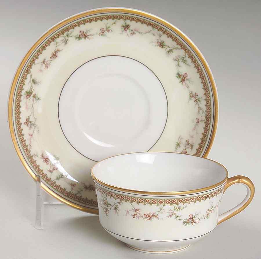 Yale Flat Cup & Saucer Set by Haviland-1