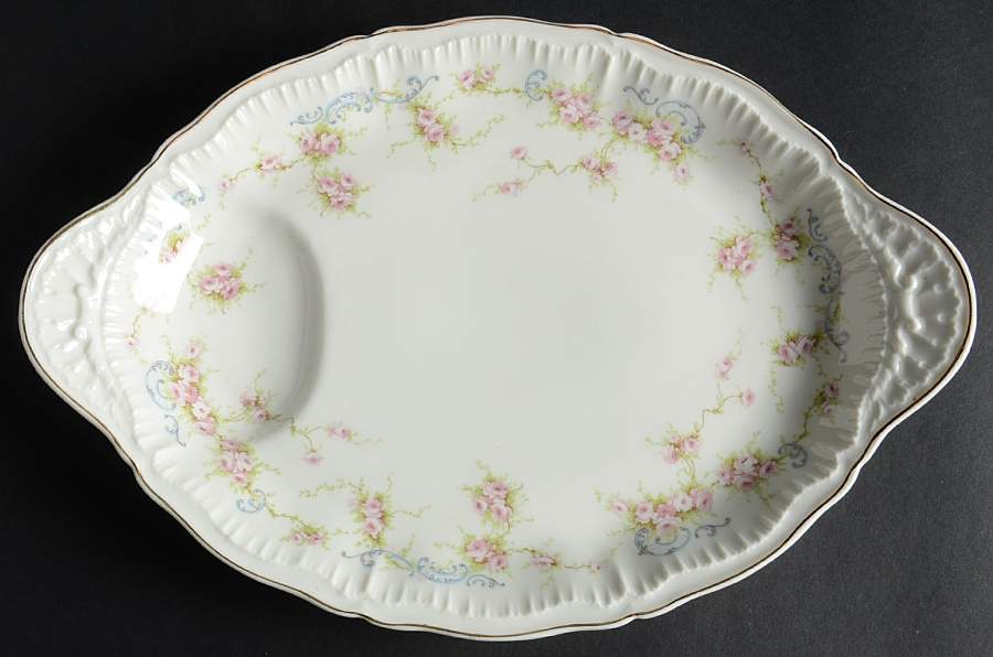Yvonne 12" Oval Serving Platter by Haviland-1