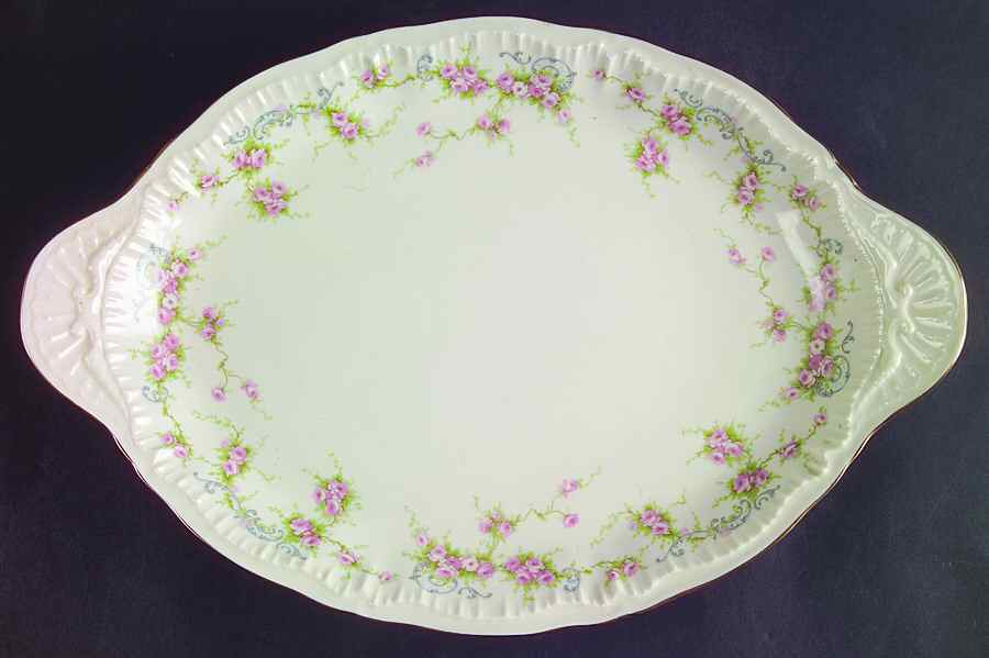 Yvonne 14" Oval Serving Platter by Haviland-1