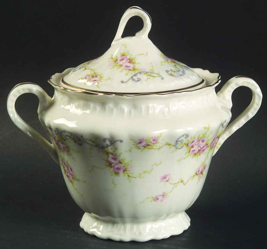 Yvonne Sugar Bowl & Lid by Haviland-1