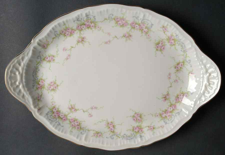 Yvonne 12" Oval Serving Platter by Haviland-1