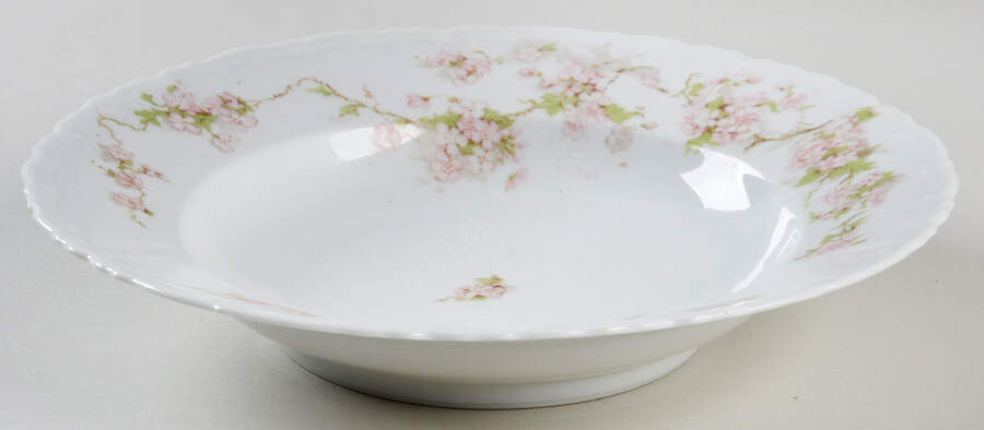 9322 Pink Rim Soup Bowl by Habsburg-1