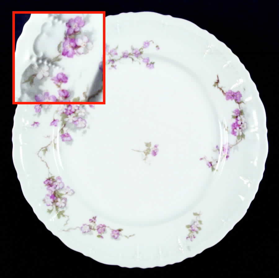 9322 Pink Dinner Plate by Habsburg-1