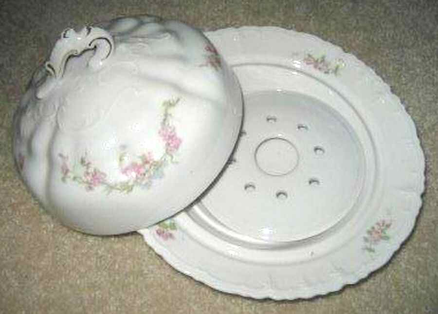 9322 Pink Round Covered Butter by Habsburg-1
