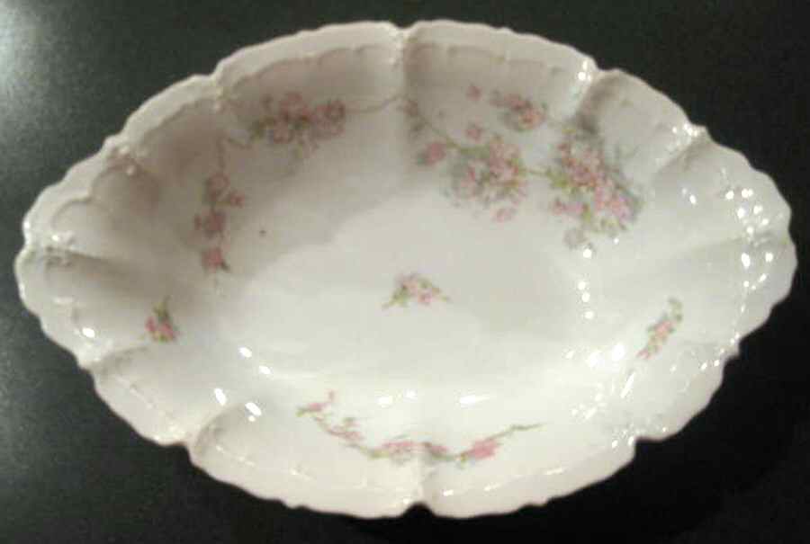9322 Pink 9" Oval Vegetable Bowl by Habsburg-1