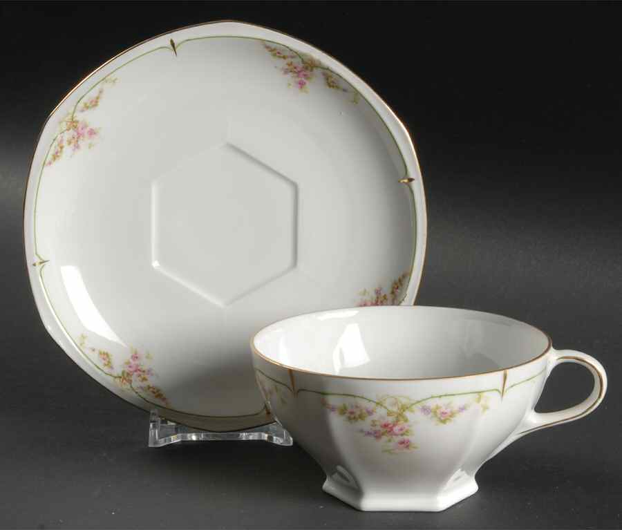 Juliette Footed Cup & Saucer Set by Habsburg-1