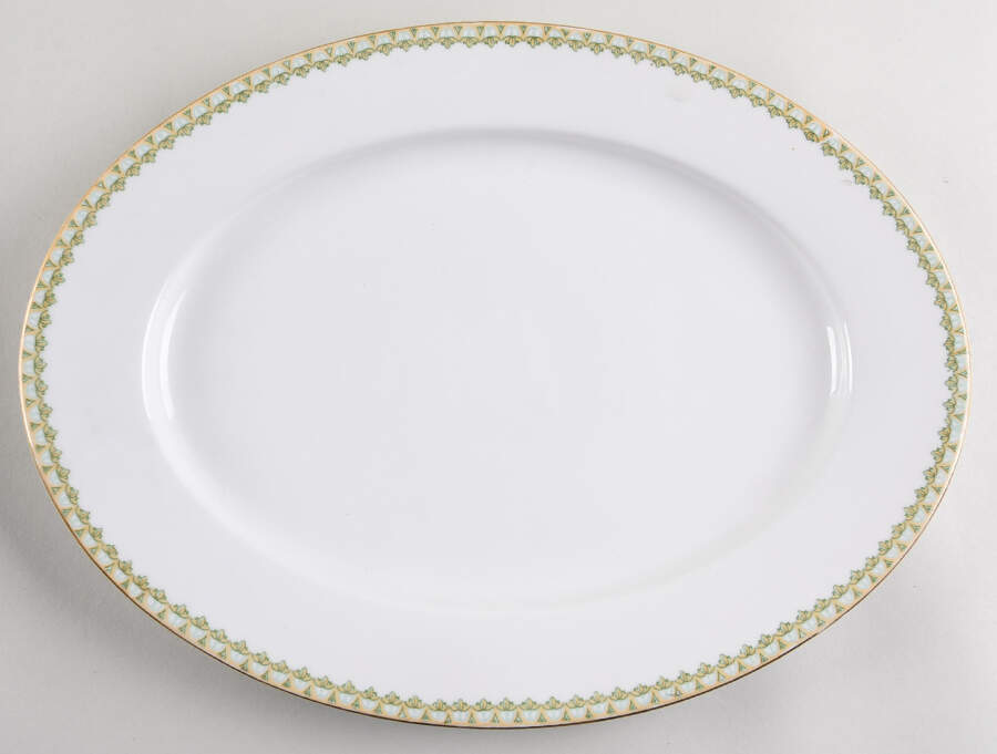 Sylvia 14" Oval Serving Platter by Habsburg-1