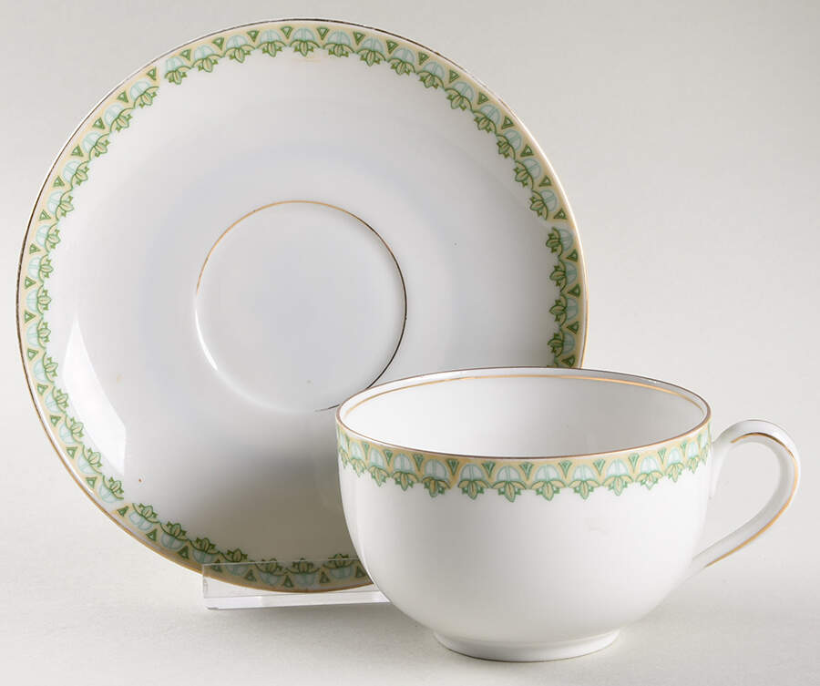 Sylvia Flat Cup & Saucer Set by Habsburg-1