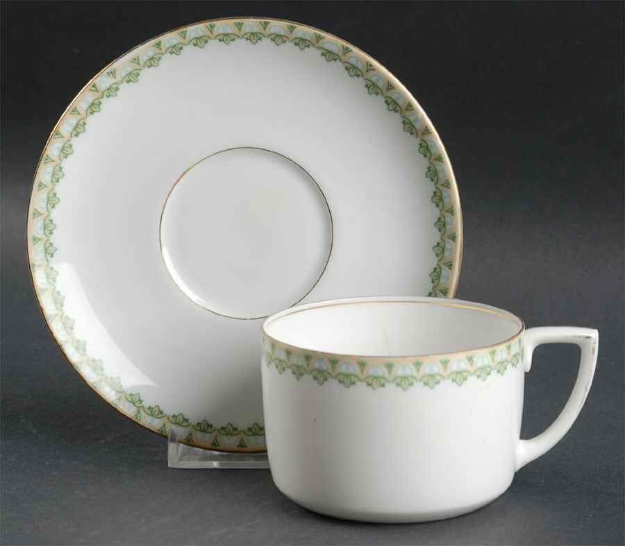 Sylvia Flat Cup & Saucer Set by Habsburg-1