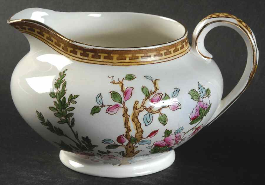 Indian Tree (Smooth, Gold) Creamer by Sampson Hancock & Sons-1