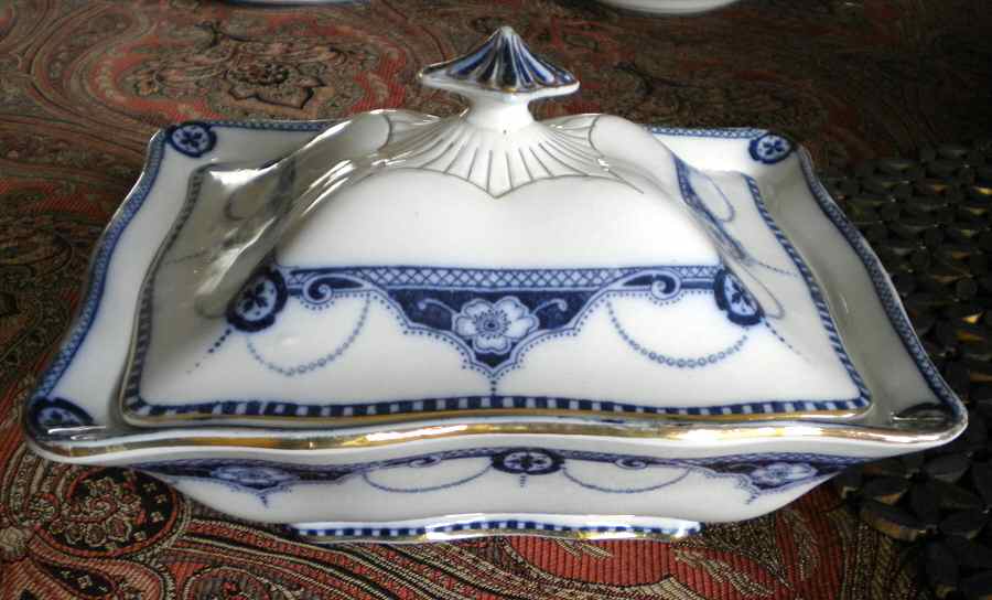 Napier Rectangular Covered Vegetable by Sampson Hancock & Sons-1