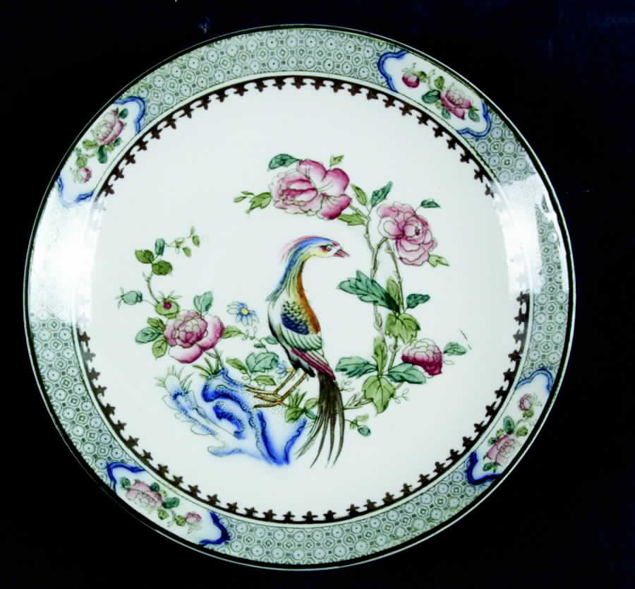Rockery & Pheasant Saucer by Sampson Hancock & Sons-1