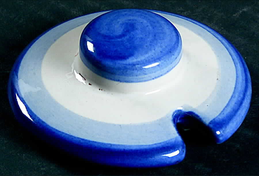 Blue Horse Lid for Mustard Jar by M A Hadley-1