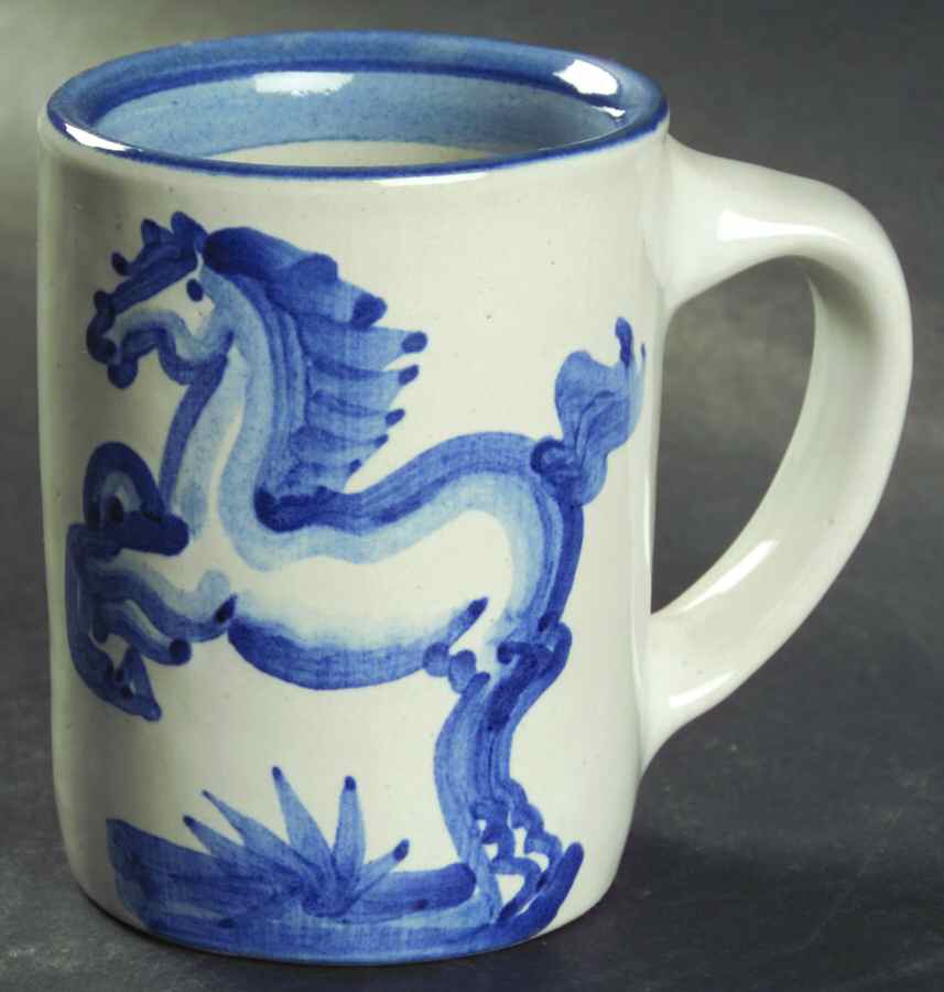 Blue Horse Mug by M A Hadley-1