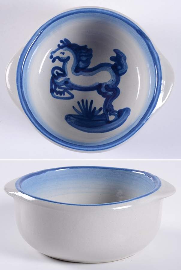 Blue Horse Open Individual Casserole by M A Hadley-1