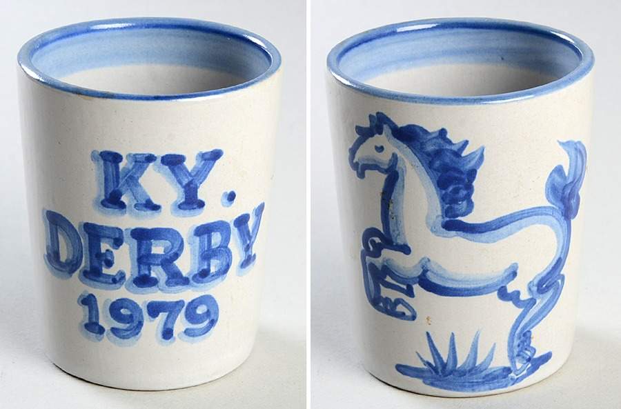 Blue Horse 8 Oz Tumbler by M A Hadley-1