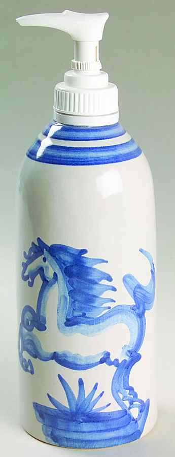 Blue Horse Lotion Dispenser by M A Hadley-1