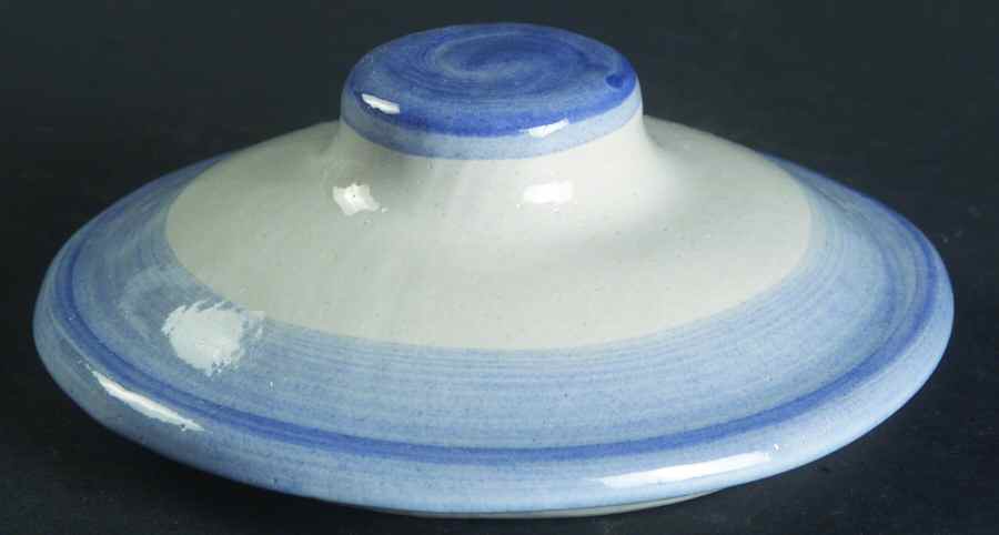 Blue Horse Lid for Porringer by M A Hadley-1