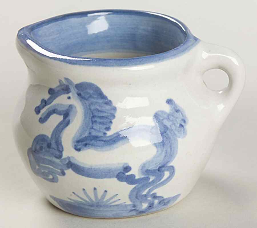 Blue Horse Mini Creamer by M A Hadley-1