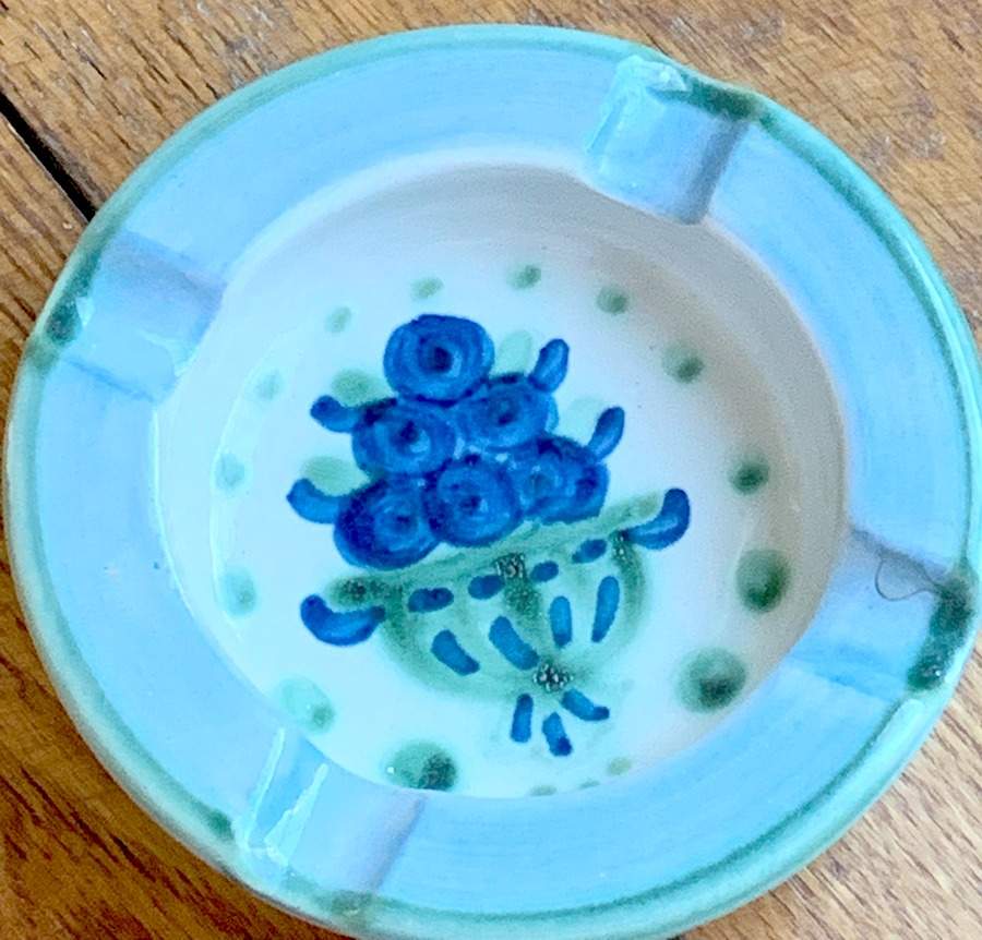 Bouquet Small Ashtray by M A Hadley-1