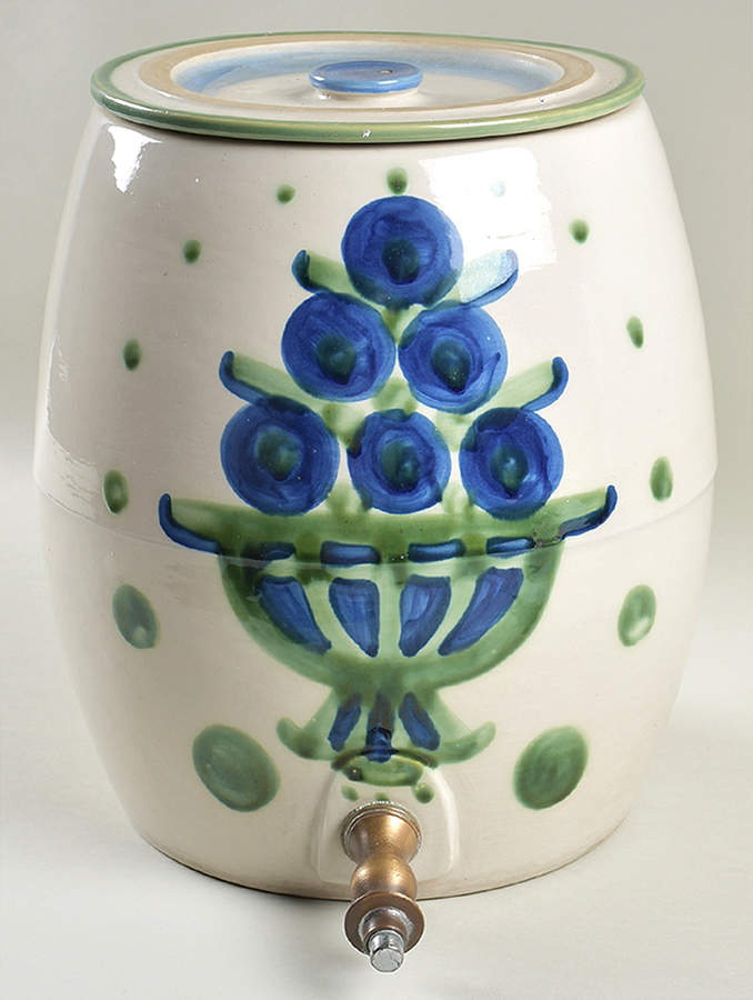 Bouquet Samovar & Lid by M A Hadley-1